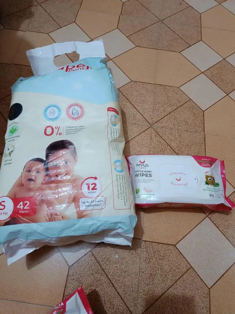 Mylo Baby Diaper Pants Medium (M) Size 7-12 kgs (38 count) - Pack of 1