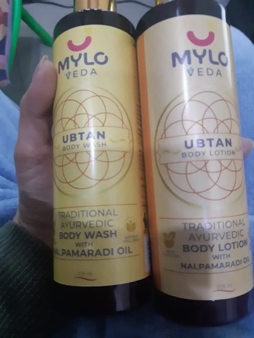 Ubtan Combo - | Removes Dead Skin Cells | Fights Acne Brightens Skin | (Ubtan body wash  275ml+ Ubtan Body Lotion 275ml)