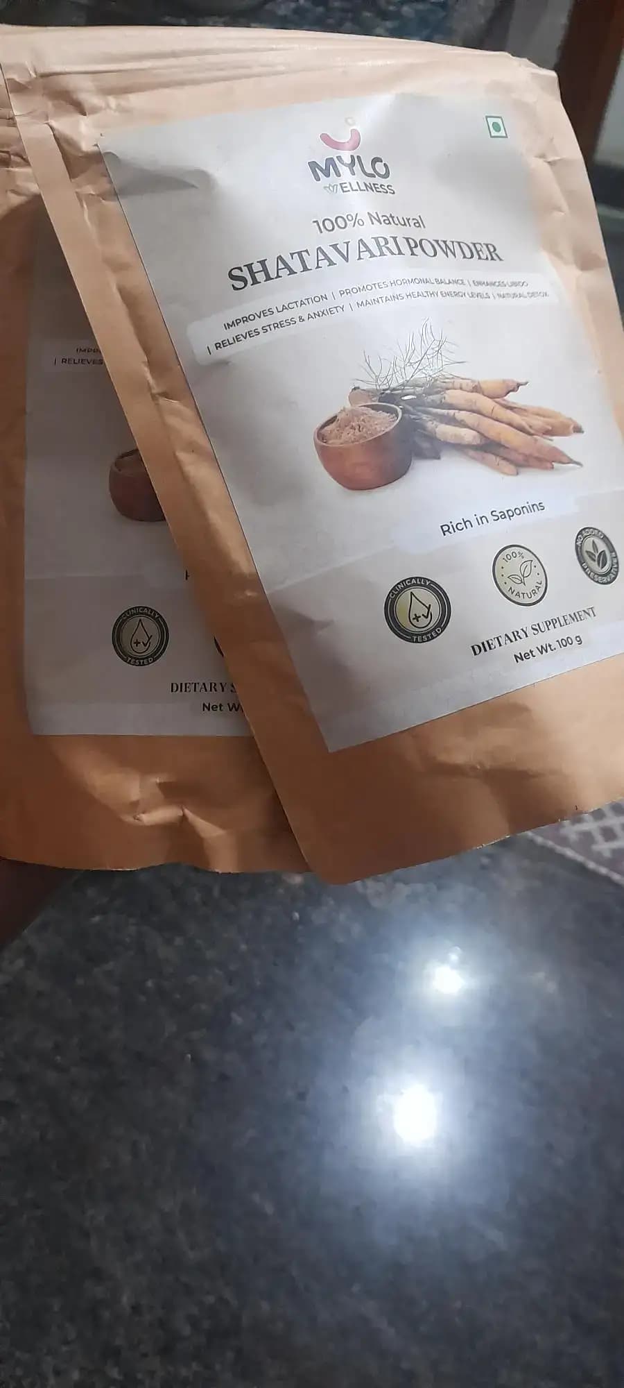 Shatavari Powder for Women | Improves Lactation | Promotes Hormonal Balance | Relieves Stress & Anxiety | Clinically Tested - 100 gm