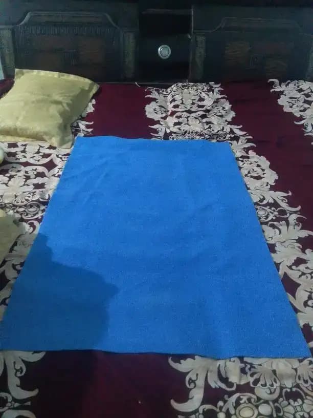 Waterproof Extra Absorbent Baby Dry Sheet & Bed Protector | Guards Against Spills, Stains & Nappy Leaks | Foldable & Portable - Cobalt - M