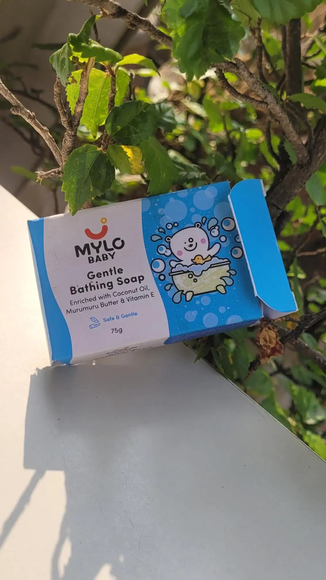Baby Soap | 100% Natural Ingredients | Cleanses Gently | Retains Moisture | Keeps Skin Soft & Supple | Easy to Apply Suitable for 0 to 3 years - 75g