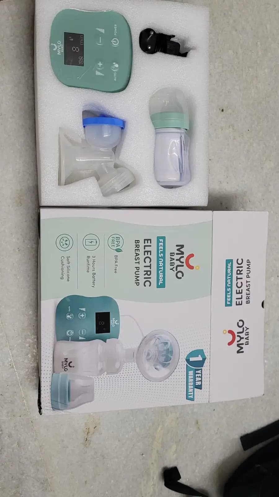 Electric Breast Pump with 9 Level Intensity Adjustment
