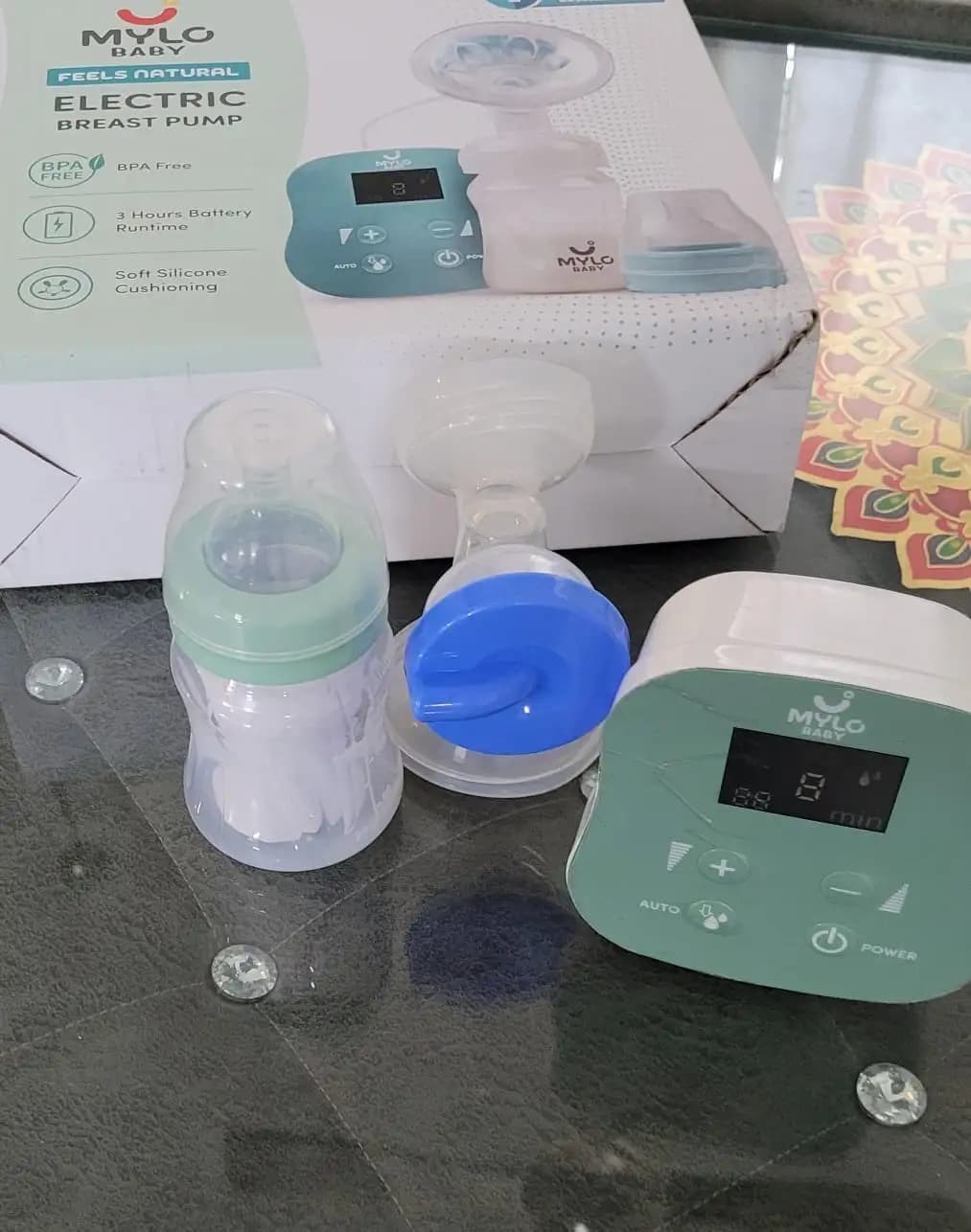 Electric Breast Pump with 9 Level Intensity Adjustment