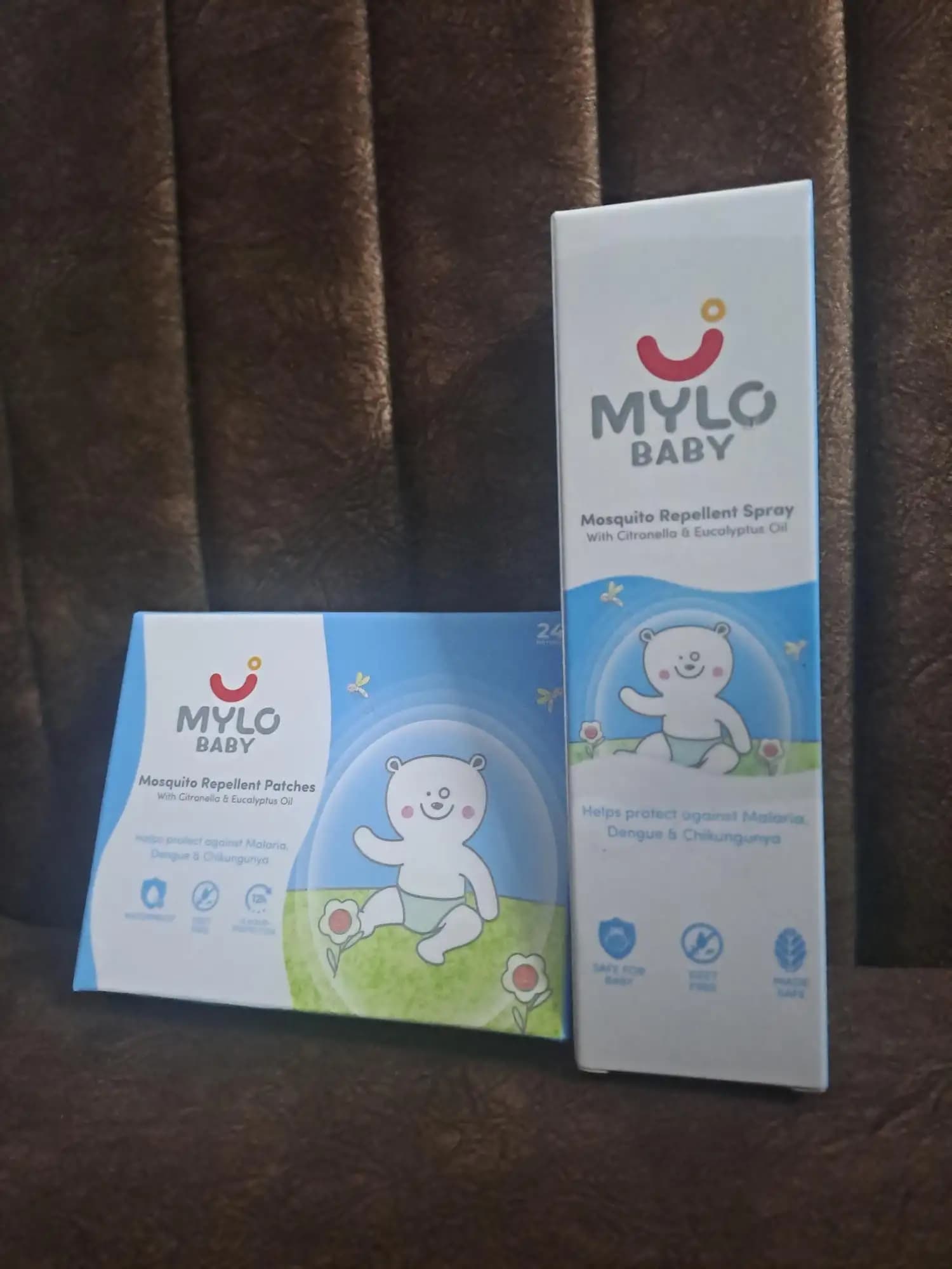 Baby Mosquito Spray (100 ml) & Mosquito Patches for Kids (24 Patches) | 100% Natural Ingredients | Protect Against Dengue, Malaria, Chikungunya | 12 Hour Protection