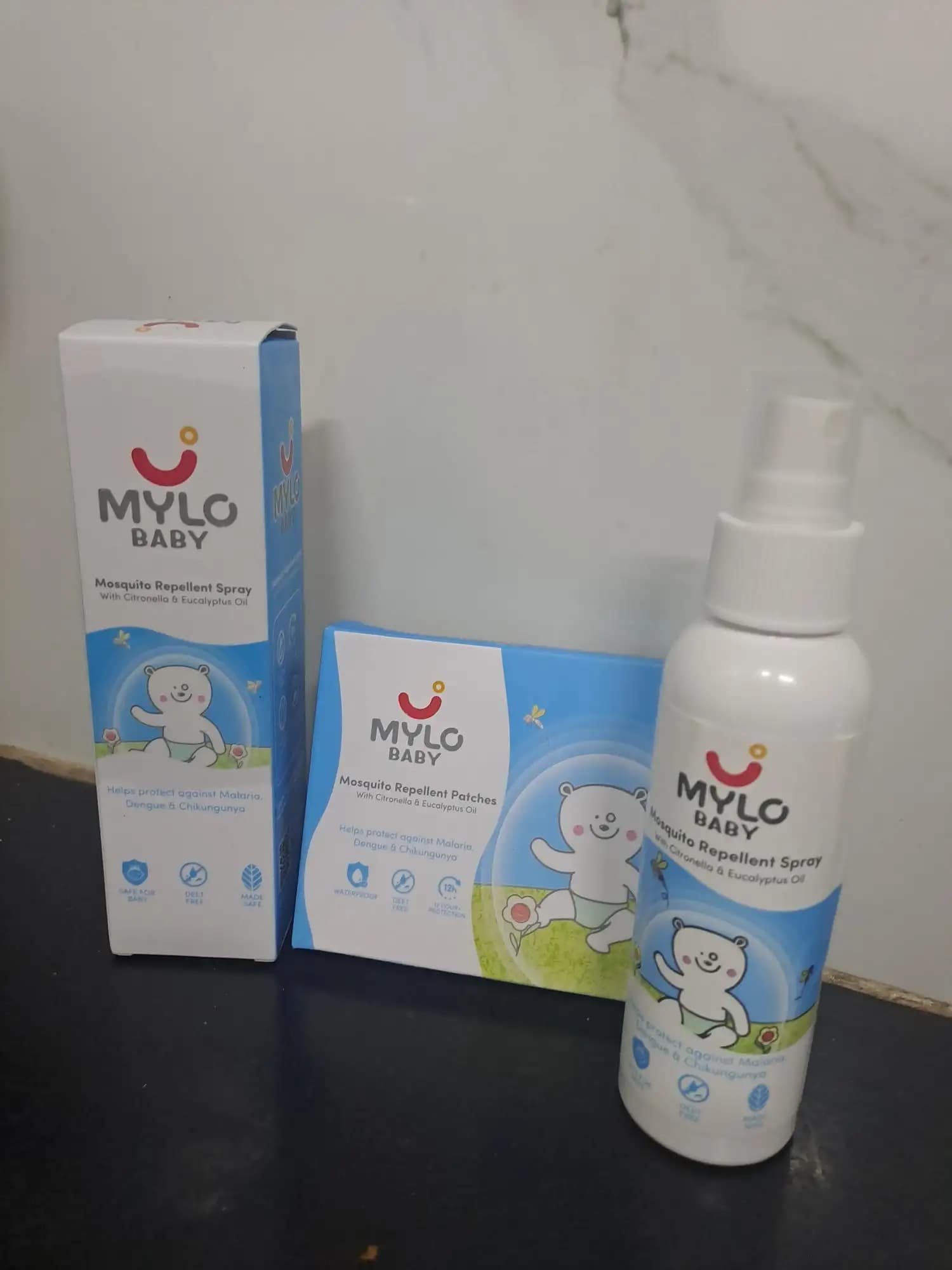 Baby Mosquito Spray (100 ml) & Mosquito Patches for Kids (24 Patches) | 100% Natural Ingredients | Protect Against Dengue, Malaria, Chikungunya | 12 Hour Protection