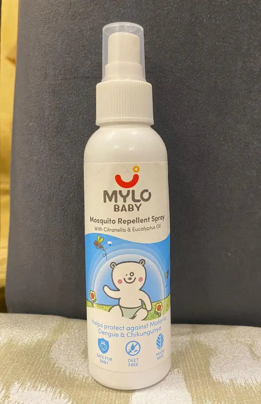 Baby Mosquito Spray | 100% Natural Ingredients | Protects Against Dengue, Malaria, Chikungunya | 100 ml - Pack of 2