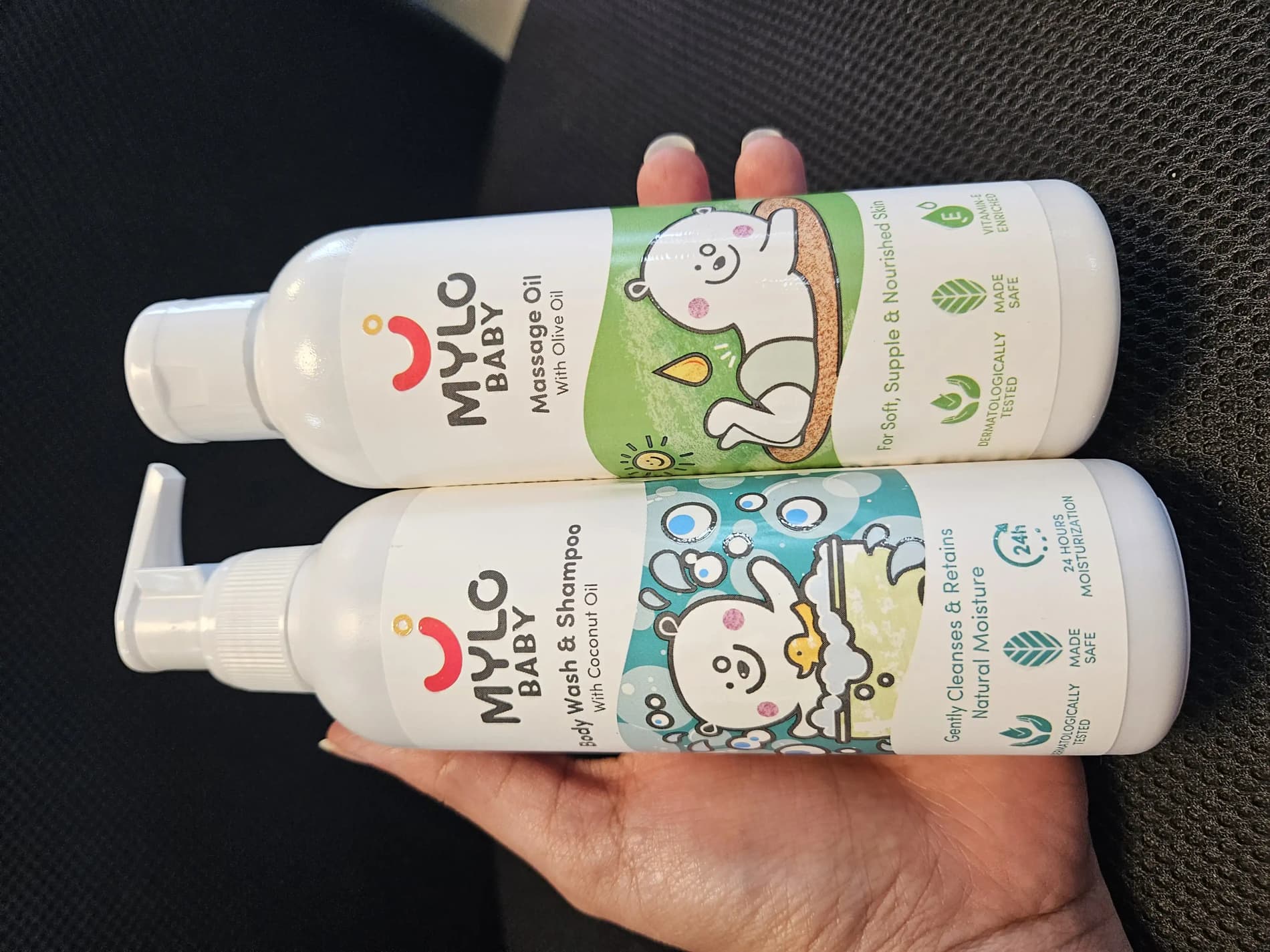 Baby Bath Regime Kit - Massage Oil (200ml), Head to Toe Wash (200ml) & Talc-Free Powder (300gm)