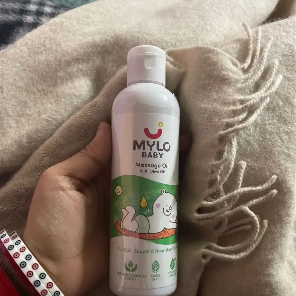 Baby Massage Oil 200ml | Improves Complexion & Skin Tone | Moisturizes & Nourishes Skin | Aids in Sun Protection | Made Safe Certified