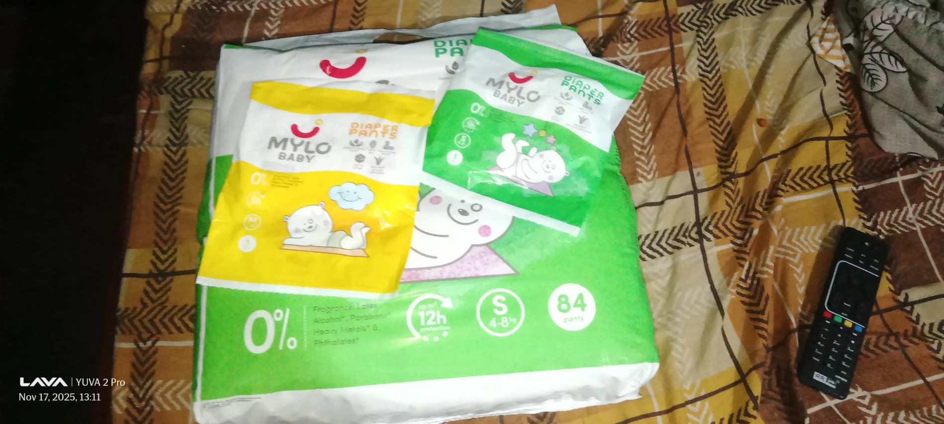 Baby Diaper Pants Small (S) Size 4-8 kgs (42 count) Leak Proof | Lightweight | Rash Free | 12 Hours Protection | ADL Technology (Pack of 1)