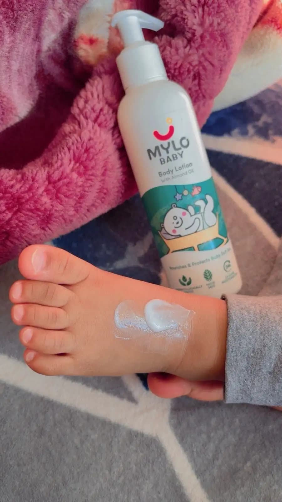 Baby Body Lotion | Made Safe Certified | Dermatologically Tested | Long Lasting 24 Hours Moisturization| Soothes Dryness - 100 ml