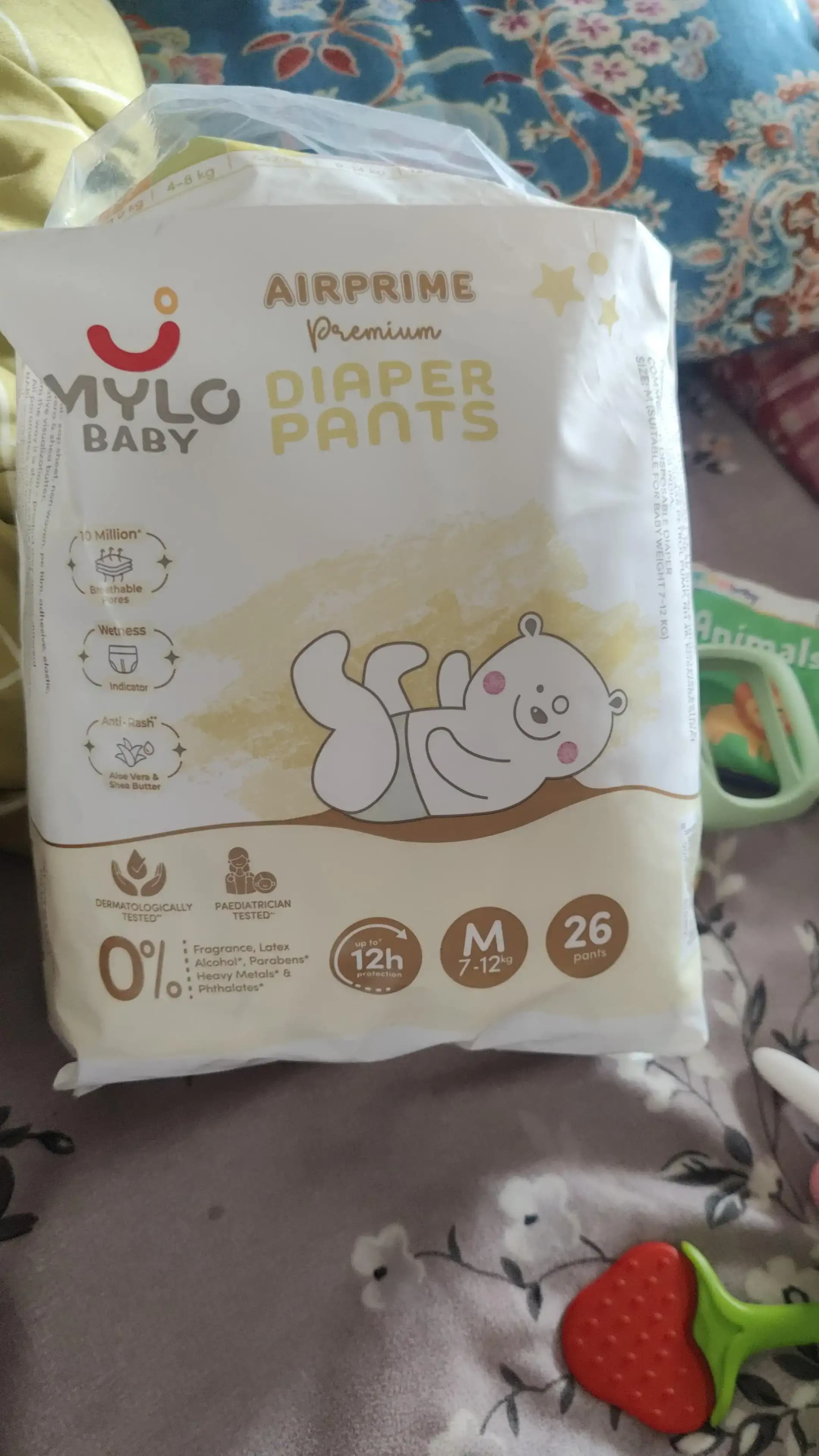 Mylo Airprime™ Premium Diaper Pants with Wetness Indicator - S(5-9 Kgs) - 104 Count