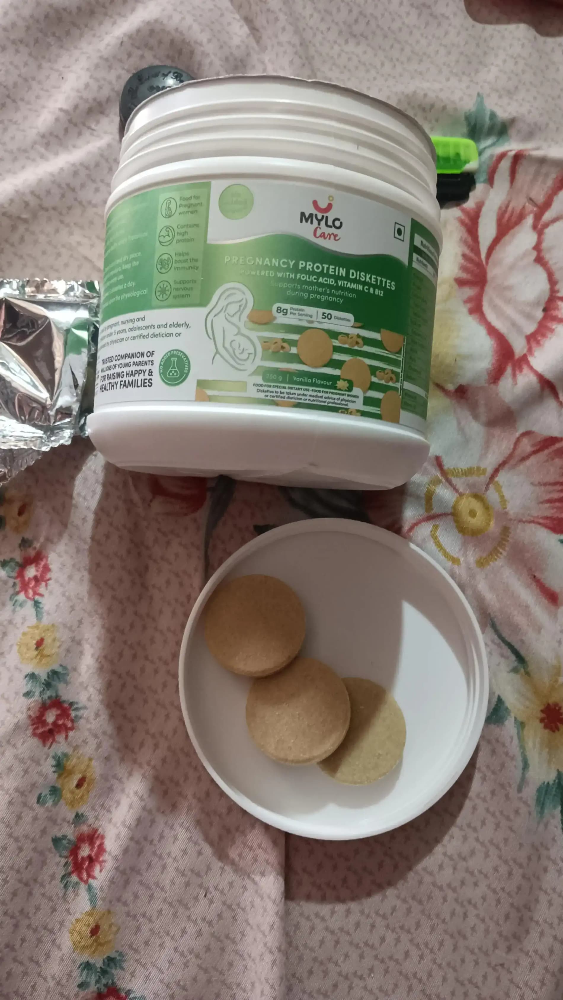MamaGro™ Protein Diskettes - 500gm - Vanilla