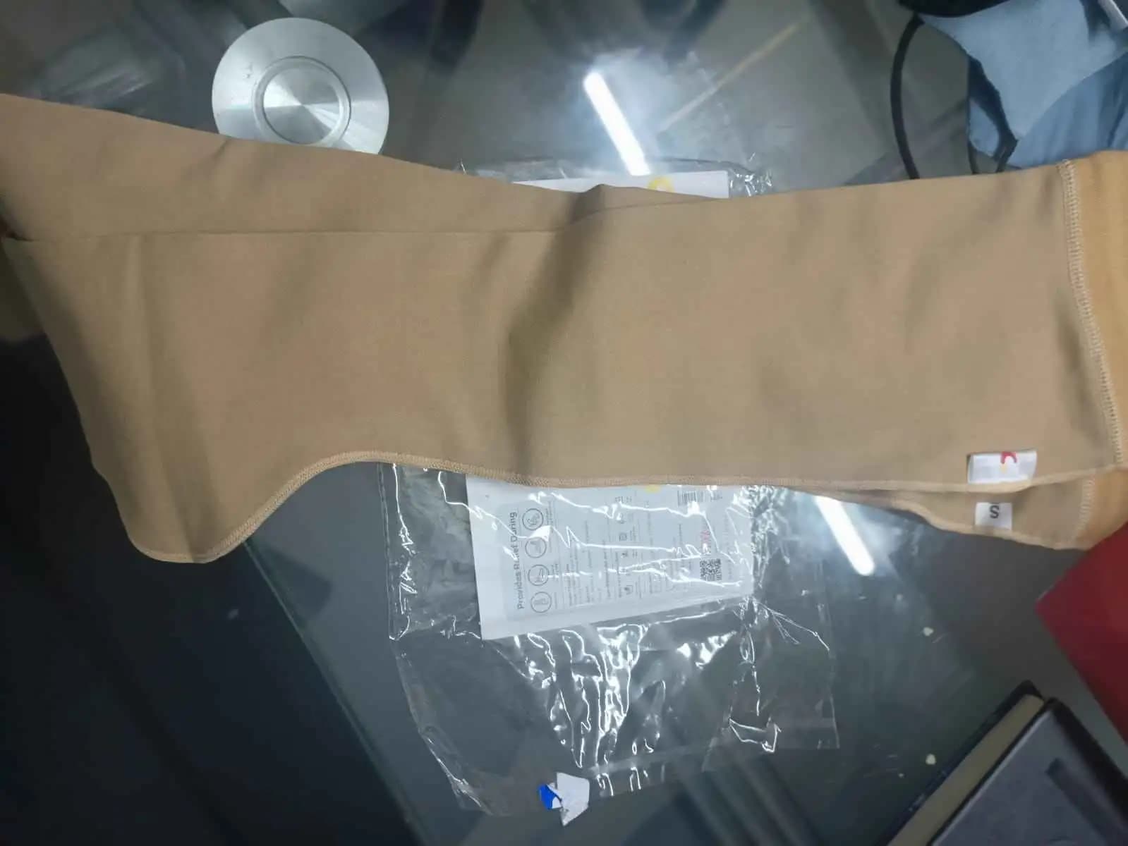 Open Toe Compression Stockings - Knee Length (S)