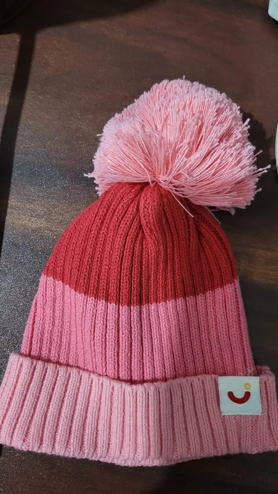 Baby Warm Winter Cap/Beanie with Pom-Pom in 100% Cotton – Lt. Grey (0-6M) 