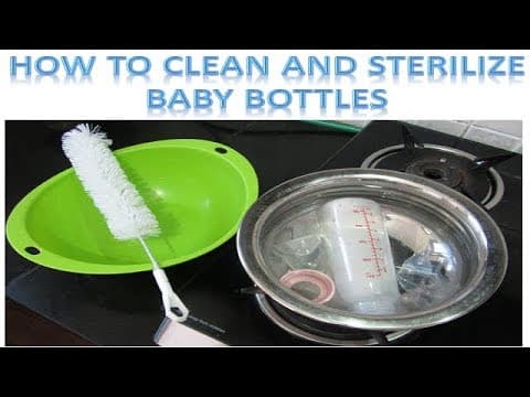 How to Sterlize baby bottles.. ☺☺