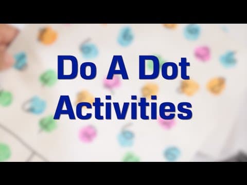 Three Do A Dot Toddler and Preschool Activities