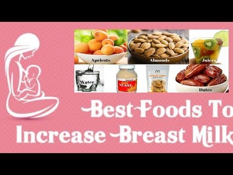 Foods to increase milk production in women or nursing mothers