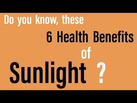 Do you know, these 6 Health Benefits of Sunlight?
https://youtu.be/FytlUmHrdWE
