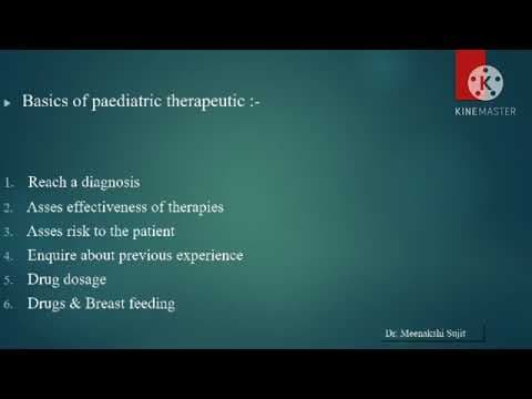 General Principles of Treatment in Children ( part - 2 )?