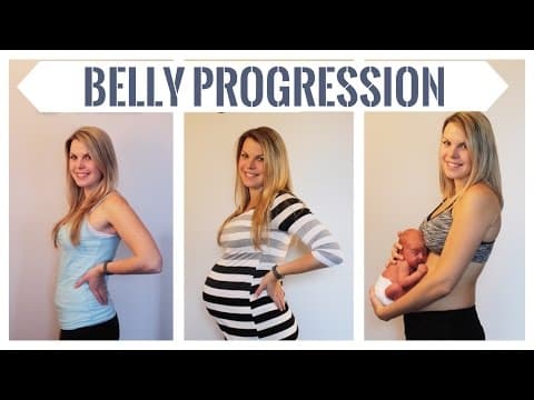 BELLY PROGRESSION! From 5 to 36 weeks pregnant with Baby Nate