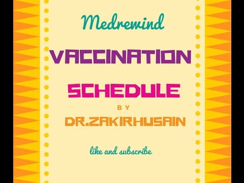 Vaccination schedule India- By Dr. ZakirHusain Shaikh