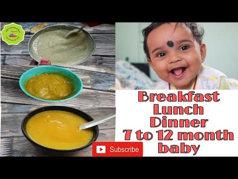 Do check it.
It will help the new mommies to plan the routine for their babies.
Breakfast, lunch and dinner for 7-12 month babies.
Click the link below to check the video. 