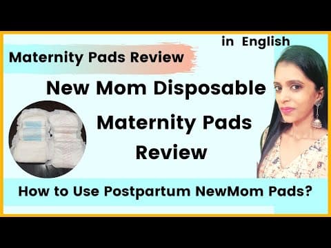 Maternity Pads that are must in Hospital Bag. 