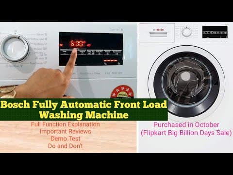 Bosch Front Load  Washing Machine
Full functions Demo and How to clean clothes in mixload.
Subscribe,Like and Share Please:-