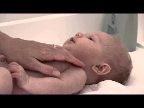 New born baby massage