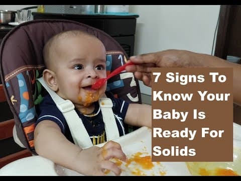 IS YOUR BABY READY FOR SOLID FOOD : 7 SIGNS
