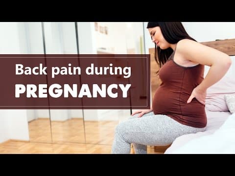 Back pain remedies during pregnancy (Video)