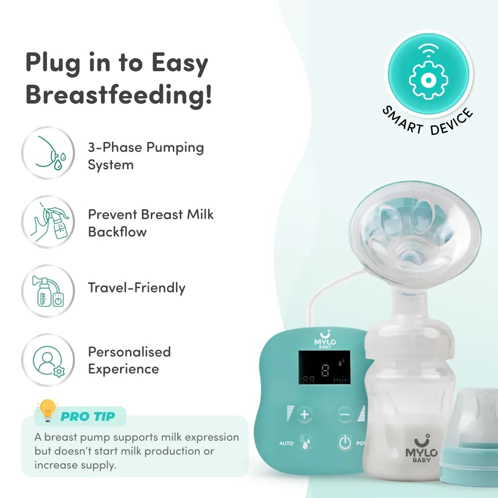 Electric Breast Pump with 9 Level Intensity Adjustment
