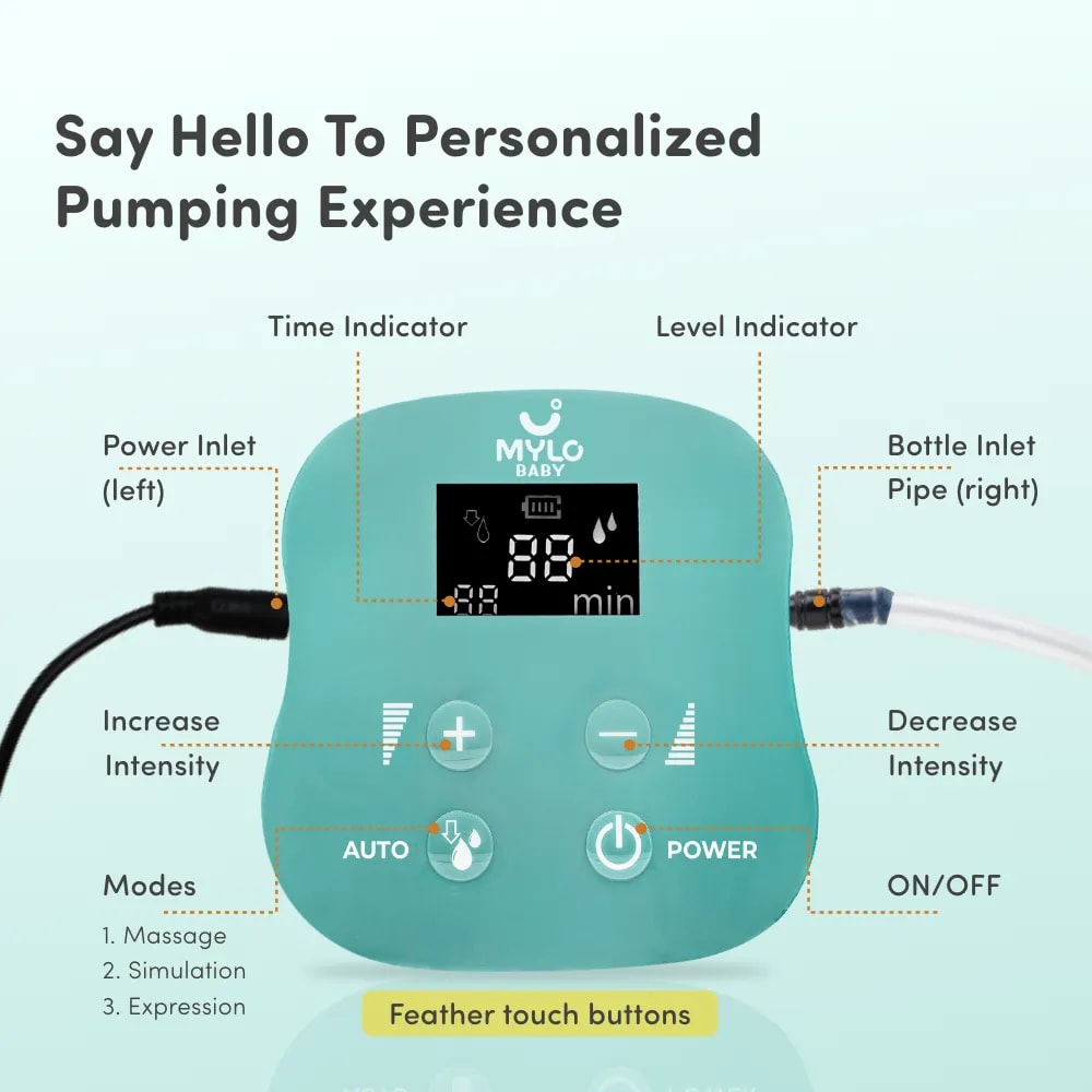 Electric Breast Pump with 9 Level Intensity Adjustment