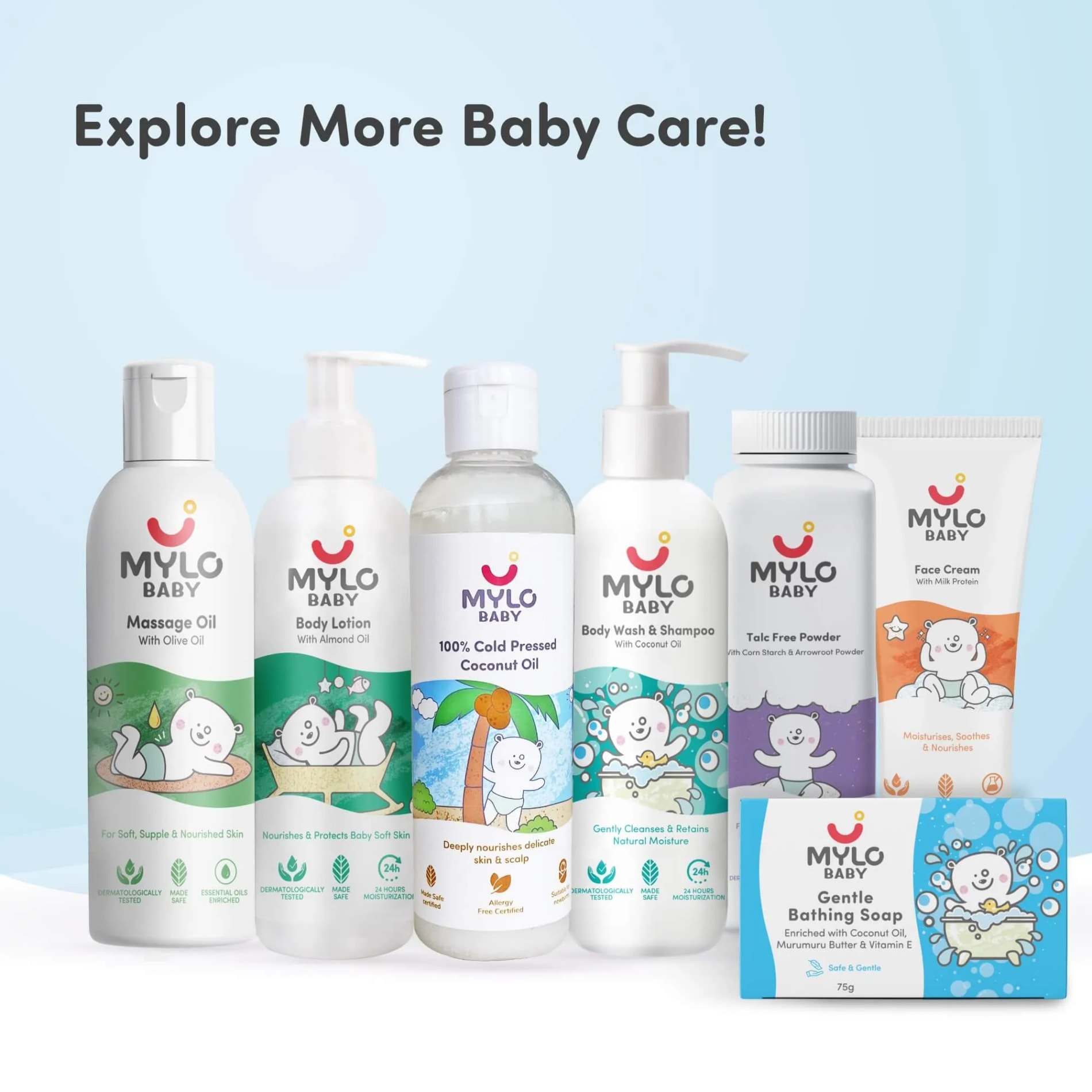 Mylo Baby 100% Cold Pressed Coconut Oil | 200 ml