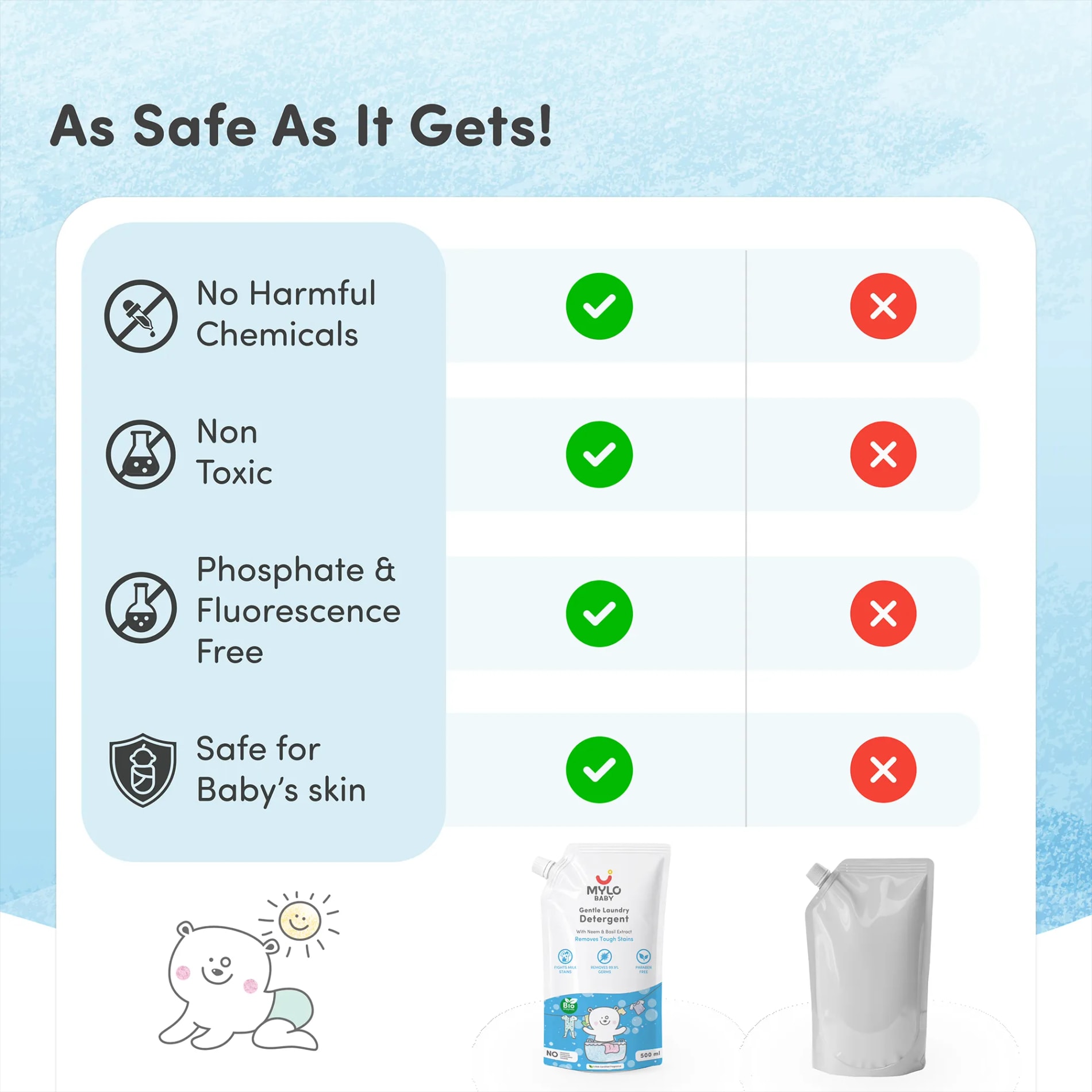 Baby Safe Liquid Detergent ​- 500 ml