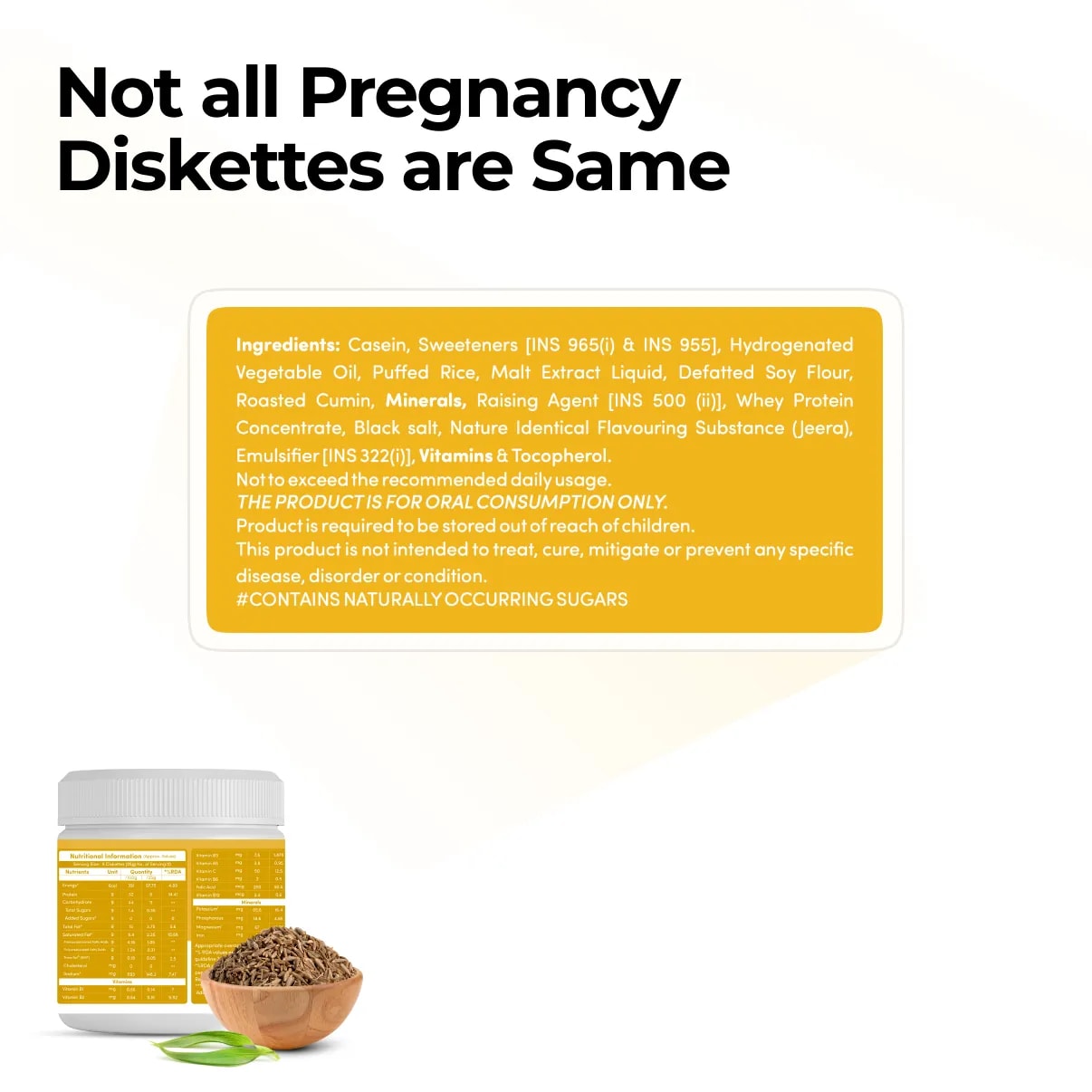MamaGro™ Protein Diskettes - 750gm Jeera
