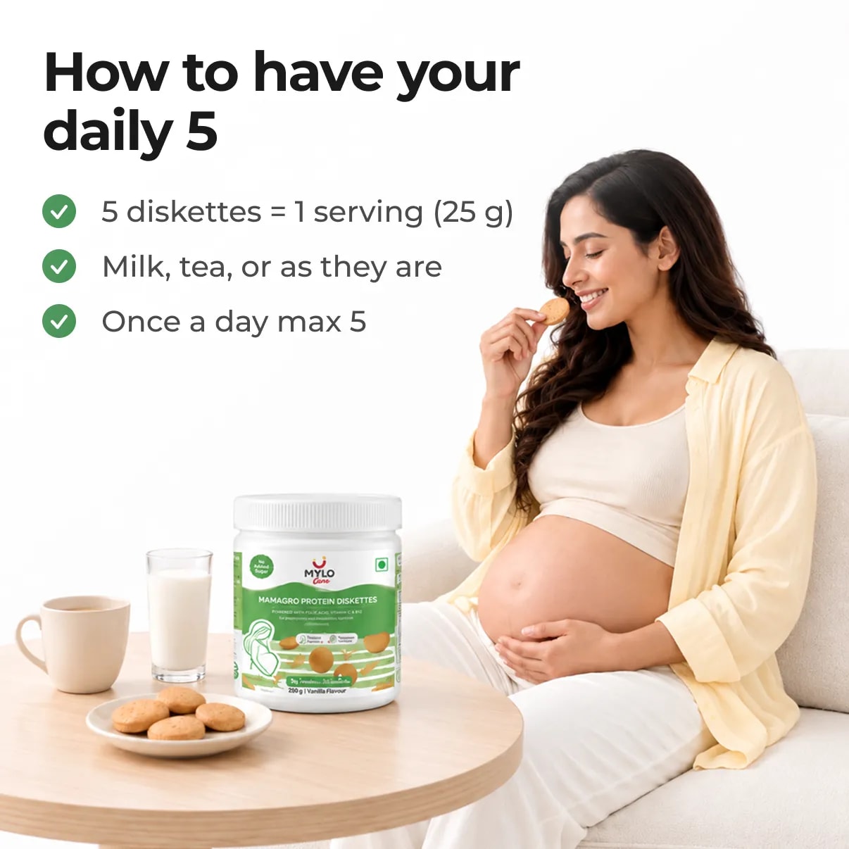 MamaGro™ Protein Diskettes - 750gm - Vanilla