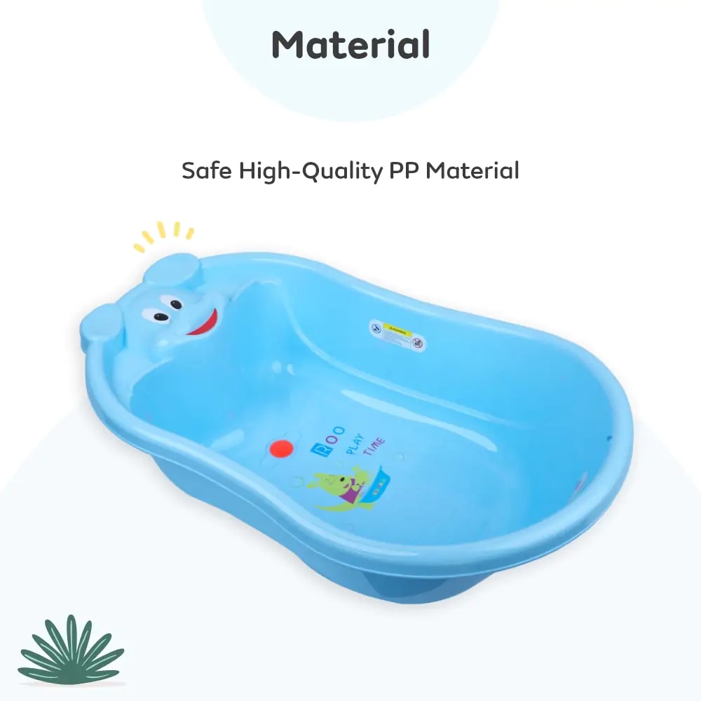 Classic Bear Bathtub for Toddlers | 6 Months to 3 Years | BPA Free | Anti Slip | Blue