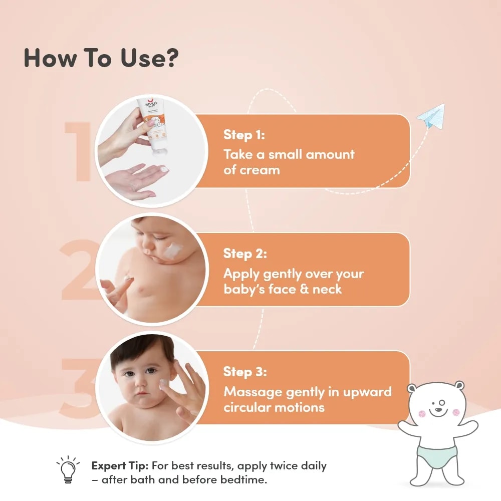 Baby Cream for Face 100 gm | Dermatologically Tested | Made Safe Australia Certified | Nourishes and Brightens Skin | Soothes Skin Irritation