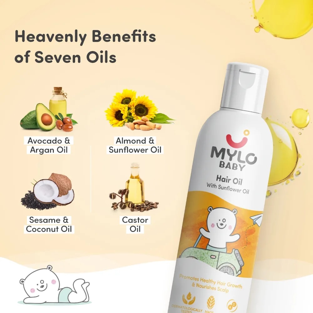 Baby Hair Oil 100 ml | Dermatologically Tested | Made Safe Australia Certified | Promotes Hair Growth | Strengthens Hair | Safe Hair Oil for Baby