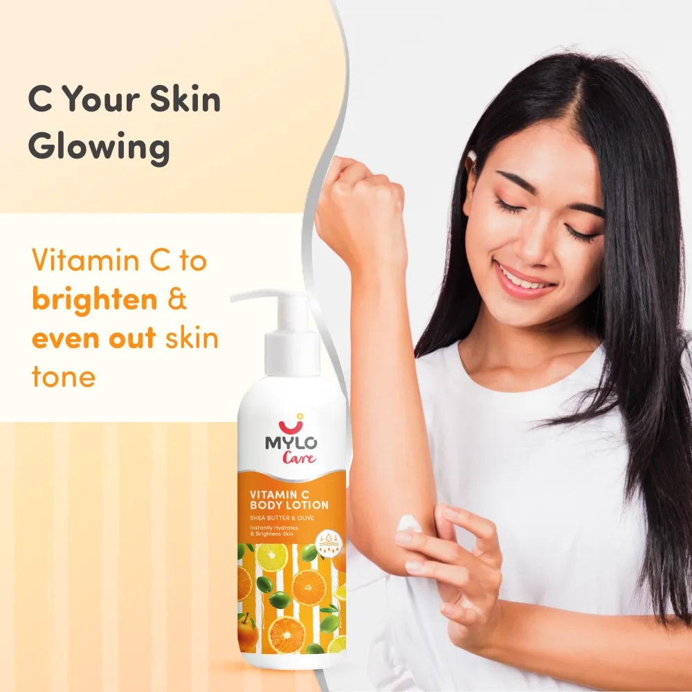 Vitamin C Body Lotion | Provides Deep Moisturization | Evens Out Skin Tone | Nourishes & Soothes Irritated Skin - 275 ml