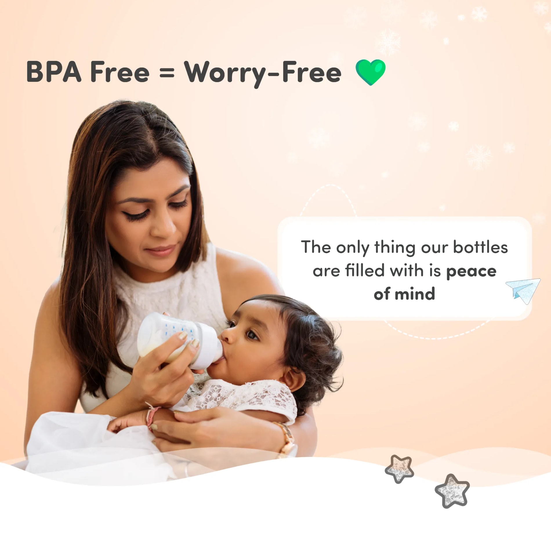 2-in-1 Baby Feeding Sipper Bottle | BPA Free with Anti-Colic Nipple & Spoon | Feels Natural Baby Bottle | Easy Flow Neck Design - Lion 125ml