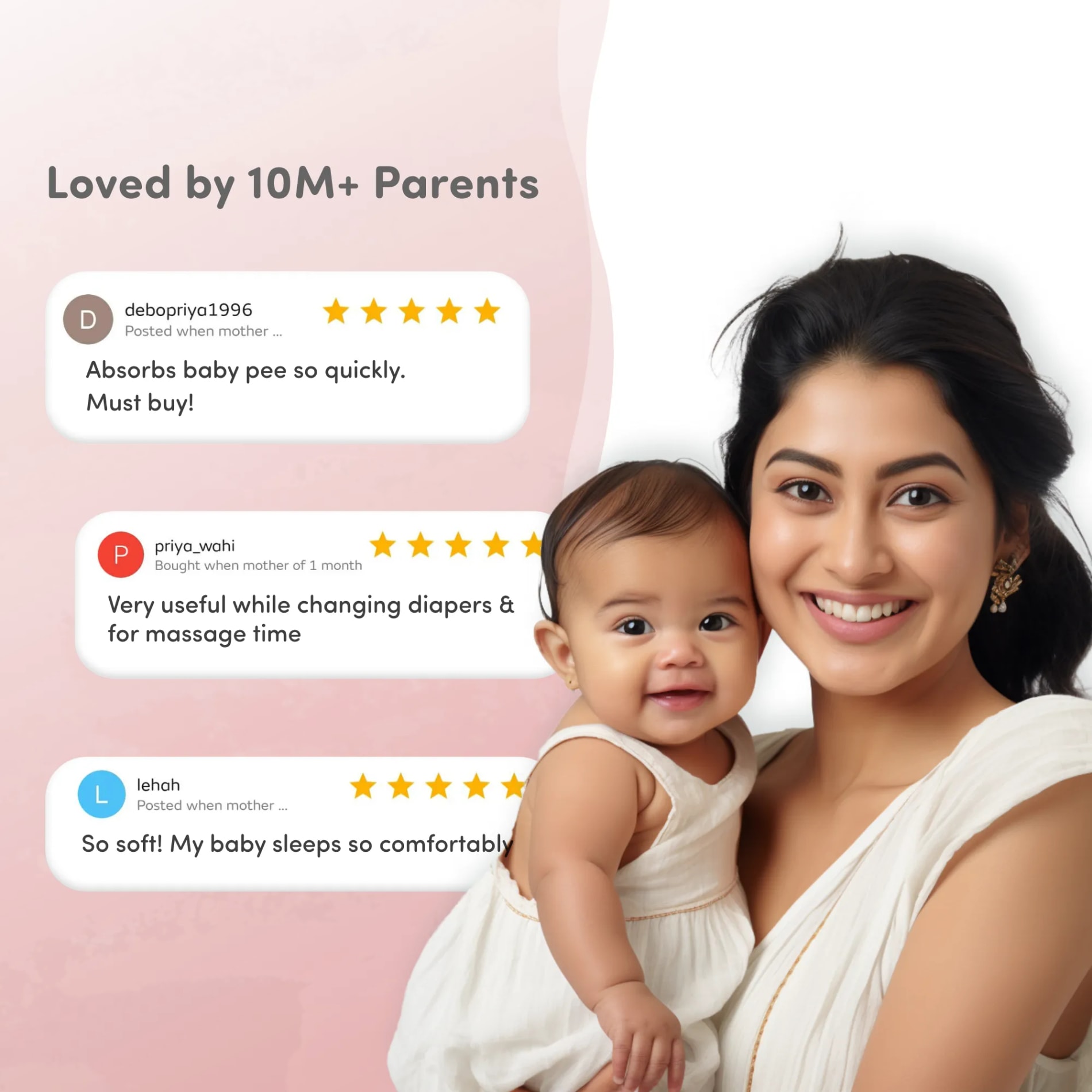 Waterproof Extra Absorbent Baby Dry Sheet & Bed Protector | Guards Against Spills, Stains & Nappy Leaks | Foldable & Portable - Salmon Rose - M