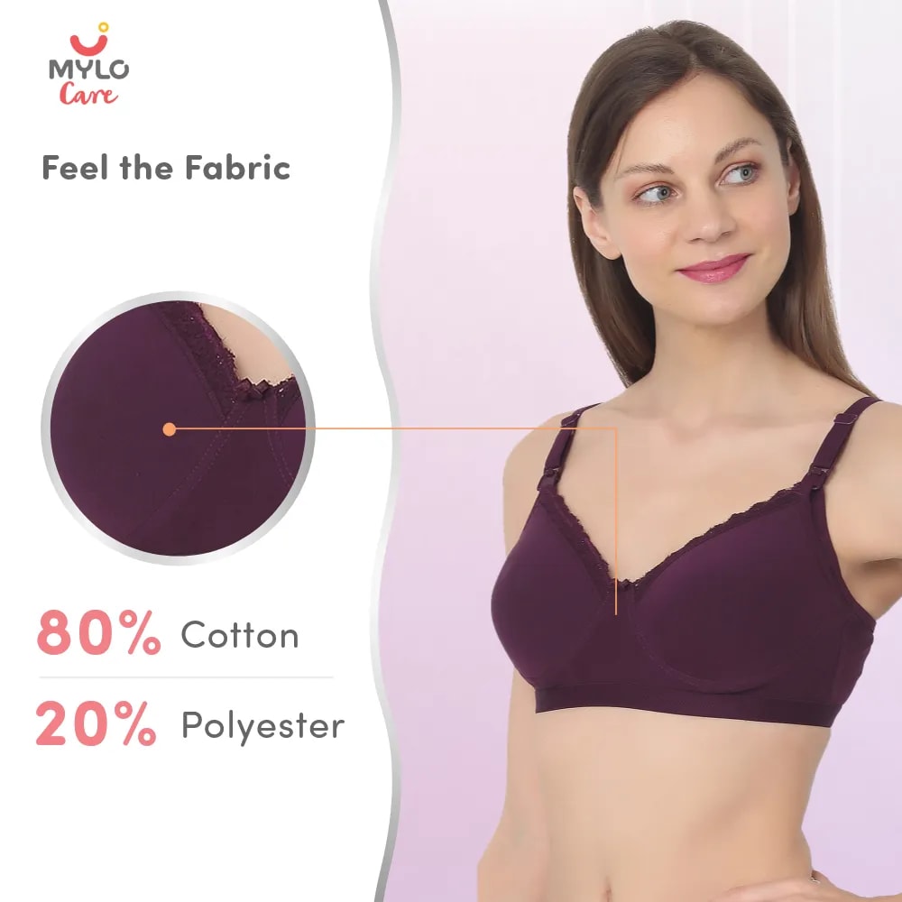 Maternity Bra Light Padded Plum 40B