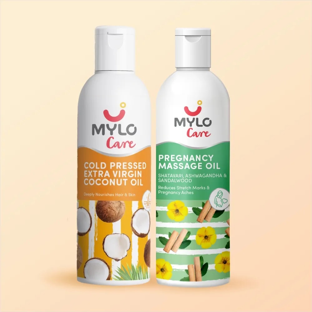 Pregnancy Massage Oil + Coconut Oil - 200 ml each