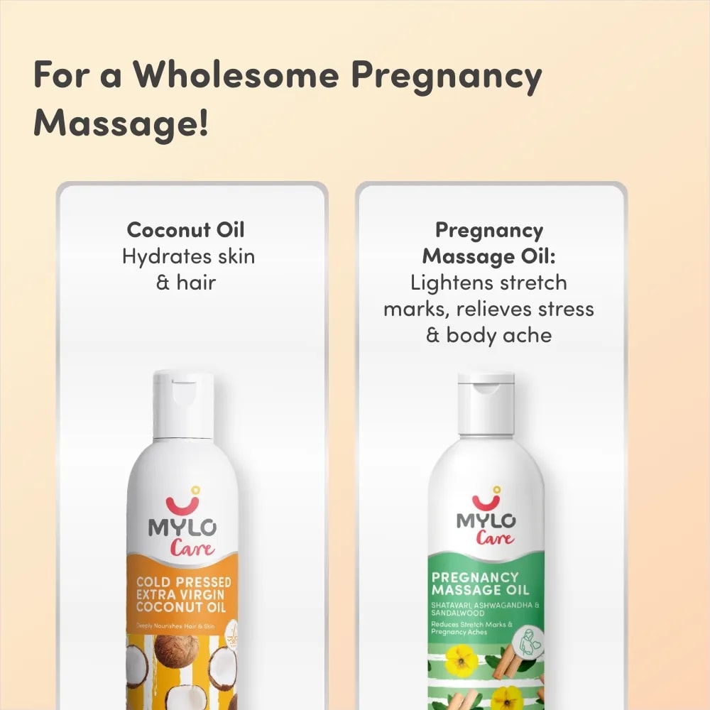 Pregnancy Massage Oil & Coconut Oil Combo