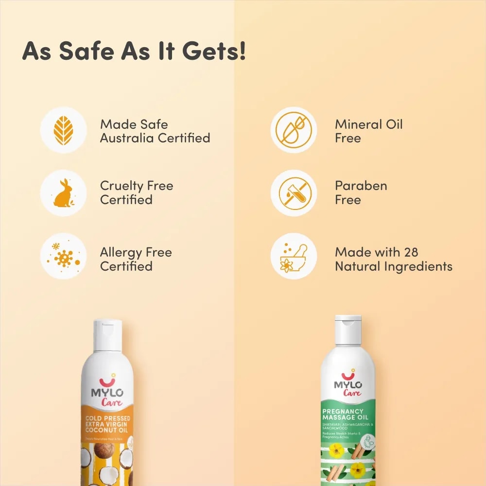 Pregnancy Massage Oil & Coconut Oil Combo