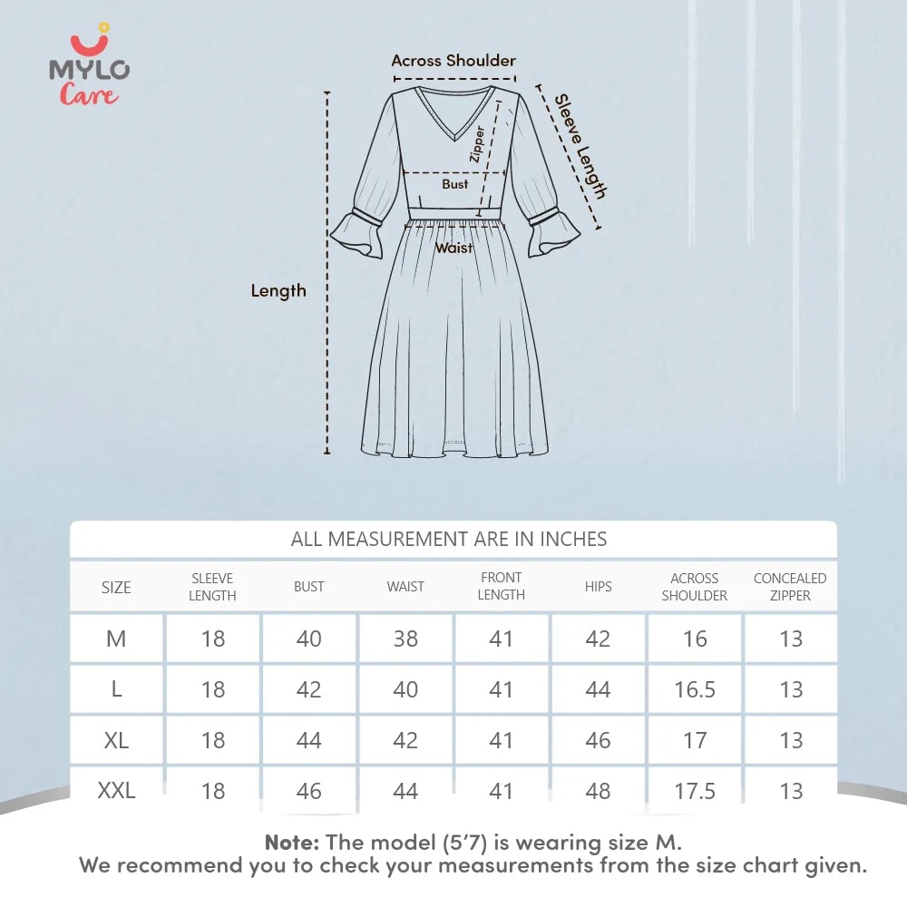 Maternity Dresses For Women with Both Side Zipper For Easy Feeding | Adjustable Belt for Growing Belly | Kaftan Dress | Shibori Print - Navy | L