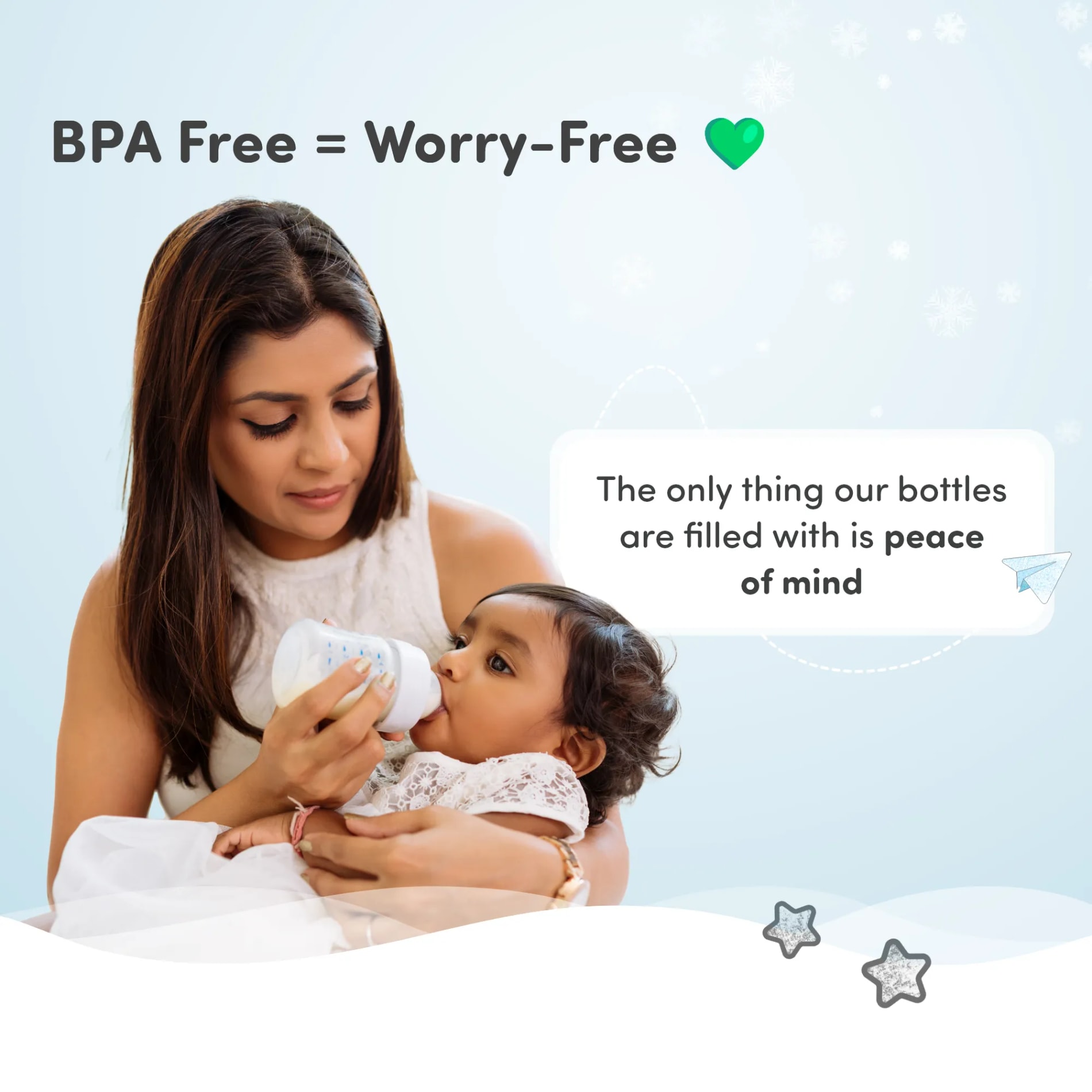 2-in-1 Baby Feeding Bottle | BPA Free with Anti-Colic Nipple & Spoon | Easy Flow Neck Design - Bear & Giraffe 125ml & 250ml
