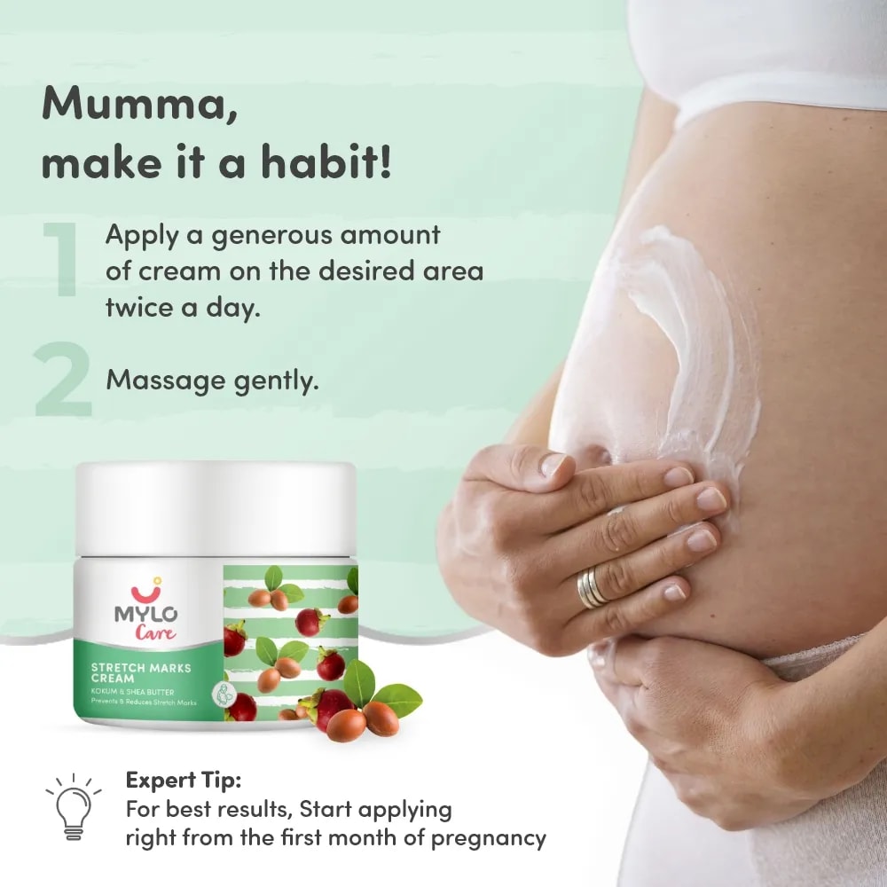 Stretch Marks Cream for Women - Clinically Proven | Removes Stretch Marks | Made Safe Certified | Safe During Pregnancy & Breastfeeding (100gm)